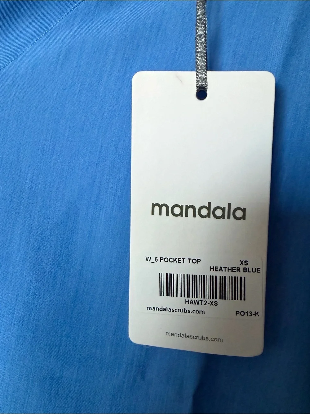 Mandala Scrubs Set in Heather Blue NWT - Picture 2 of 7